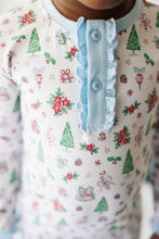 Load image into Gallery viewer, Christmas Tidings Ruffle PJ Set