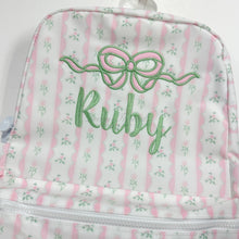 Load image into Gallery viewer, Pink Ribbon Floral Backpack