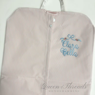 Pimlico Stripe Pink Garment Bag