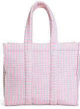 Load image into Gallery viewer, Pimlico Stripe Dusty Rose Quilted Go Go Tote