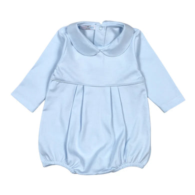 Blue Long Sleeve Pima Bubble