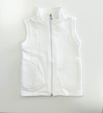 Load image into Gallery viewer, White Fleece Vest