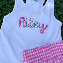 Load image into Gallery viewer, White Racer Back Tank Top