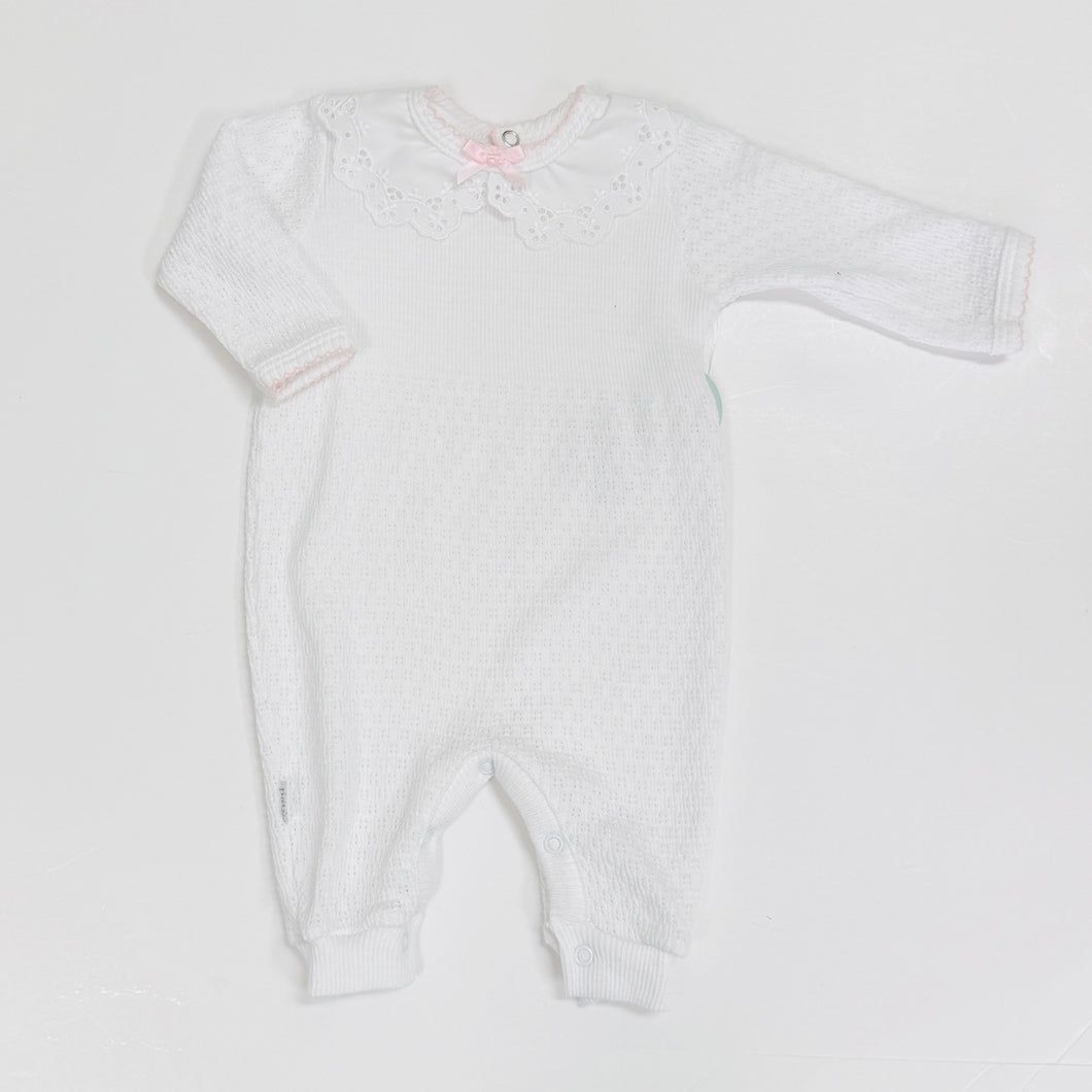 Long Sleeve Paty Romper with Collar