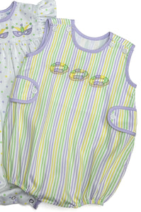 Boys Mardi Gras Stripe Bubble