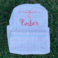 Load image into Gallery viewer, Pimlico Plaid Pink Mini Backpack