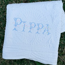 Load image into Gallery viewer, White Baby Quilt