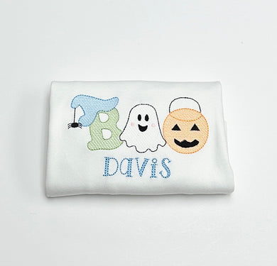 Boys Vintage Sketch BOO Tee