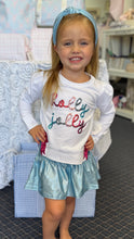 Load image into Gallery viewer, Girls Sequin Holly Jolly White Holly Sweatshirt