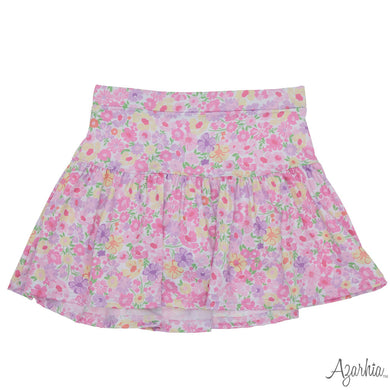 Girls Fall Flowers Gathered Skort