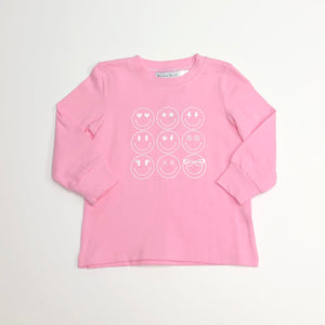 L/S Pink Emoji Shirt