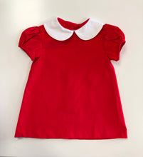 Load image into Gallery viewer, Red Corduroy Collared Dress