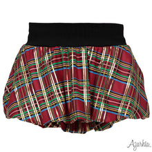 Load image into Gallery viewer, Christmas Plaid Bubble Skort