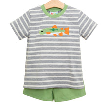 Load image into Gallery viewer, Boys Fish Applique Short Set