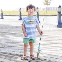 Load image into Gallery viewer, Boys Fish Applique Short Set