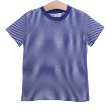 Load image into Gallery viewer, Royal Blue Stripe Graham Shirt