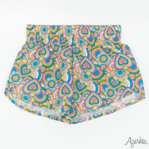 Girls Groovy Heart Athletic Steph Shorts