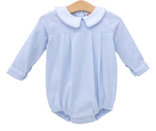 Load image into Gallery viewer, Boys Light Blue Stripe Henry Bubble