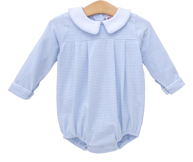 Boys Light Blue Stripe Henry Bubble