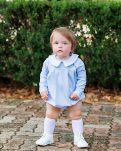 Boys Light Blue Stripe Henry Bubble