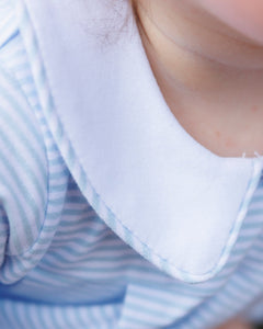 Boys Light Blue Stripe Henry Bubble