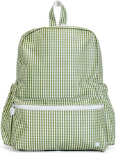 Load image into Gallery viewer, TRVL Gingham Moss Backpacker
