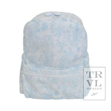 Load image into Gallery viewer, Blue Bunny Toile Mini Backpack