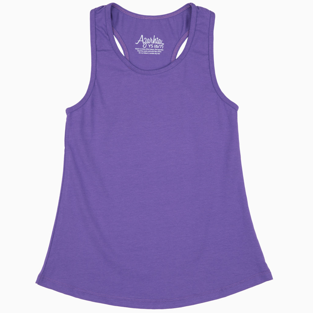 Purple Racer Back Tank Top