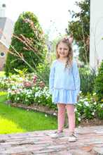 Load image into Gallery viewer, Girls Cornflower Stripe/Mauve Ella Pants Set