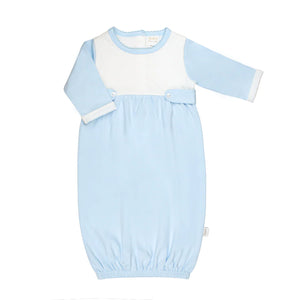 Blue Paty Jacquard Gown