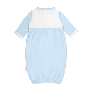 Blue Paty Jacquard Gown