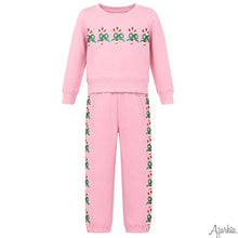Load image into Gallery viewer, Pink Glitter Candy Candy Jogger Set