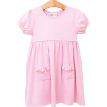 Load image into Gallery viewer, Girls Light Pink Stripe Kate Dress