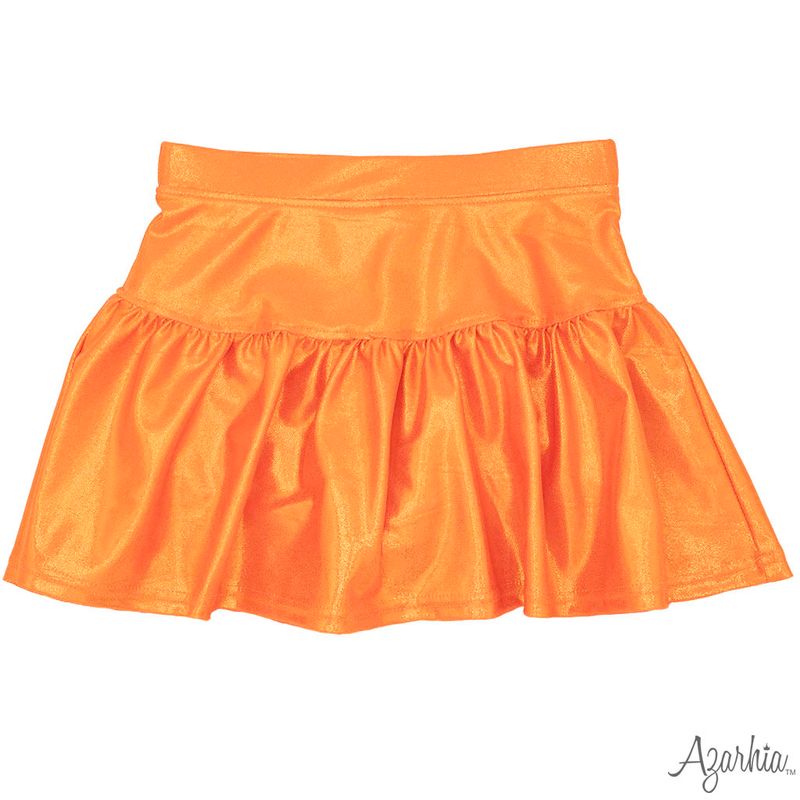 Orange Shimmer Gathered Skort