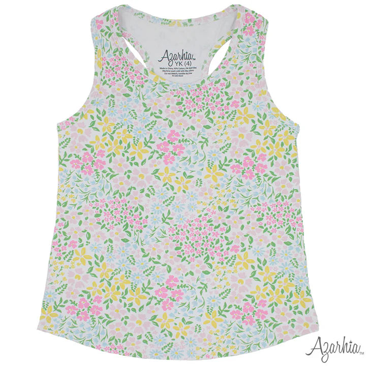 Pastel Fields Dri Fit Racer Back Tank Top