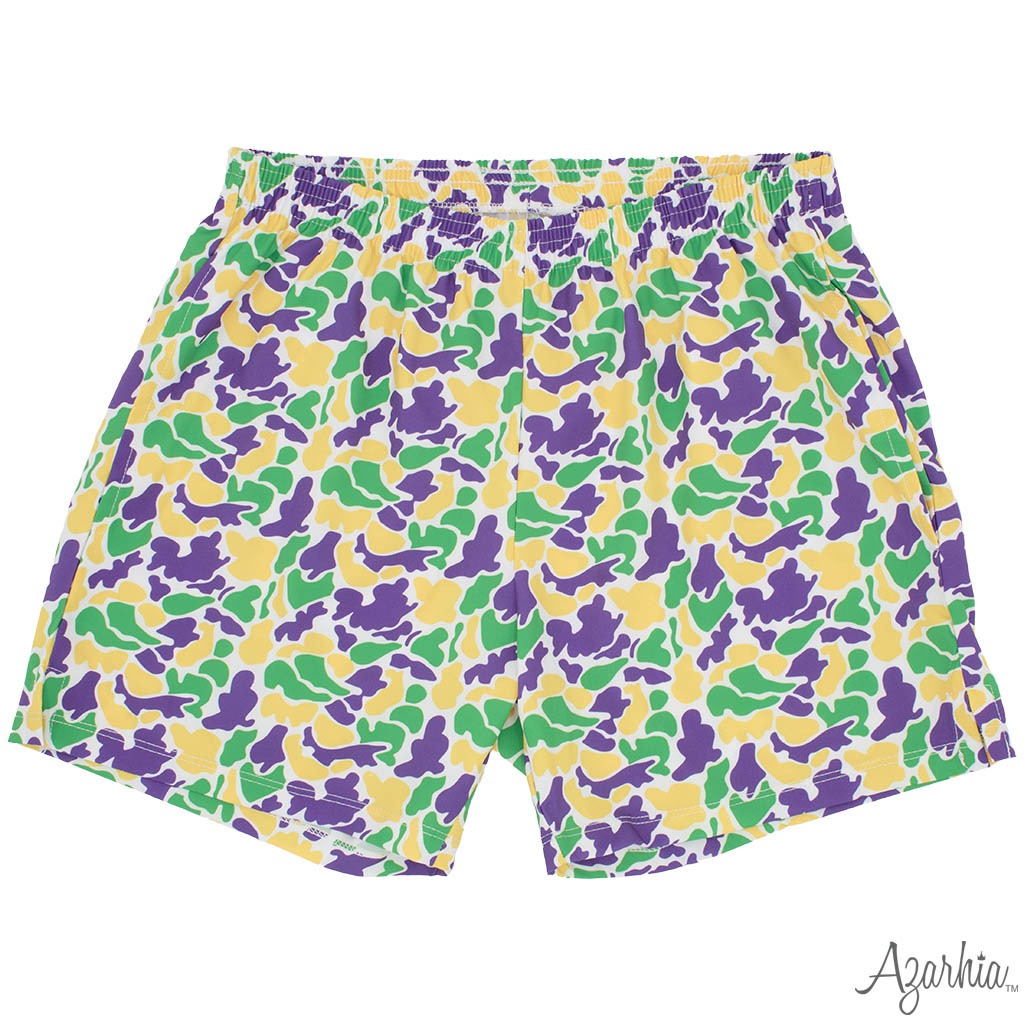 Boys Mardi Gras Camo Billy Shorts