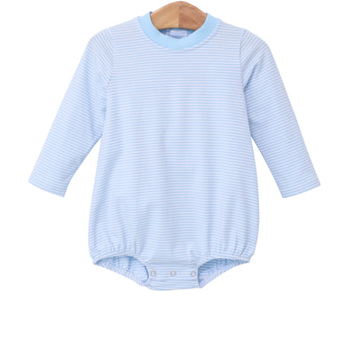 Boys Light Blue Stripe L/S Max Bubble