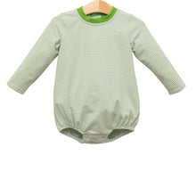 Load image into Gallery viewer, Boys Moss Green Stripe L/S Max Bubble