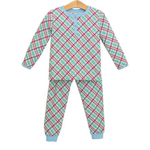 Load image into Gallery viewer, Merry and Bright Christmas Plaid PJ Set