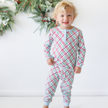 Load image into Gallery viewer, Merry and Bright Christmas Plaid PJ Set