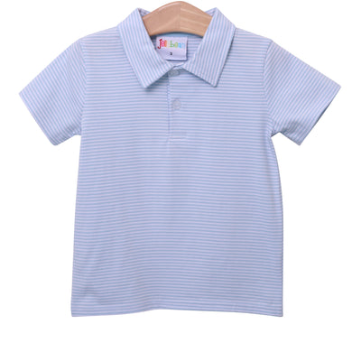 Light Blue Stripe Michael Polo