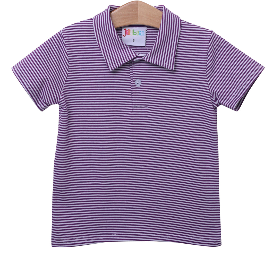 Purple Stripe Michael Polo