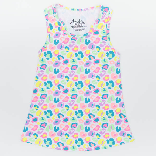 Neon Leopard Dri Fit Racer Back Tank Top