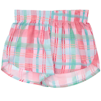 Girls Sangria Plaid Steph Shorts