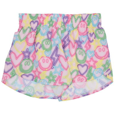 Girls Happy Neon Steph Shorts