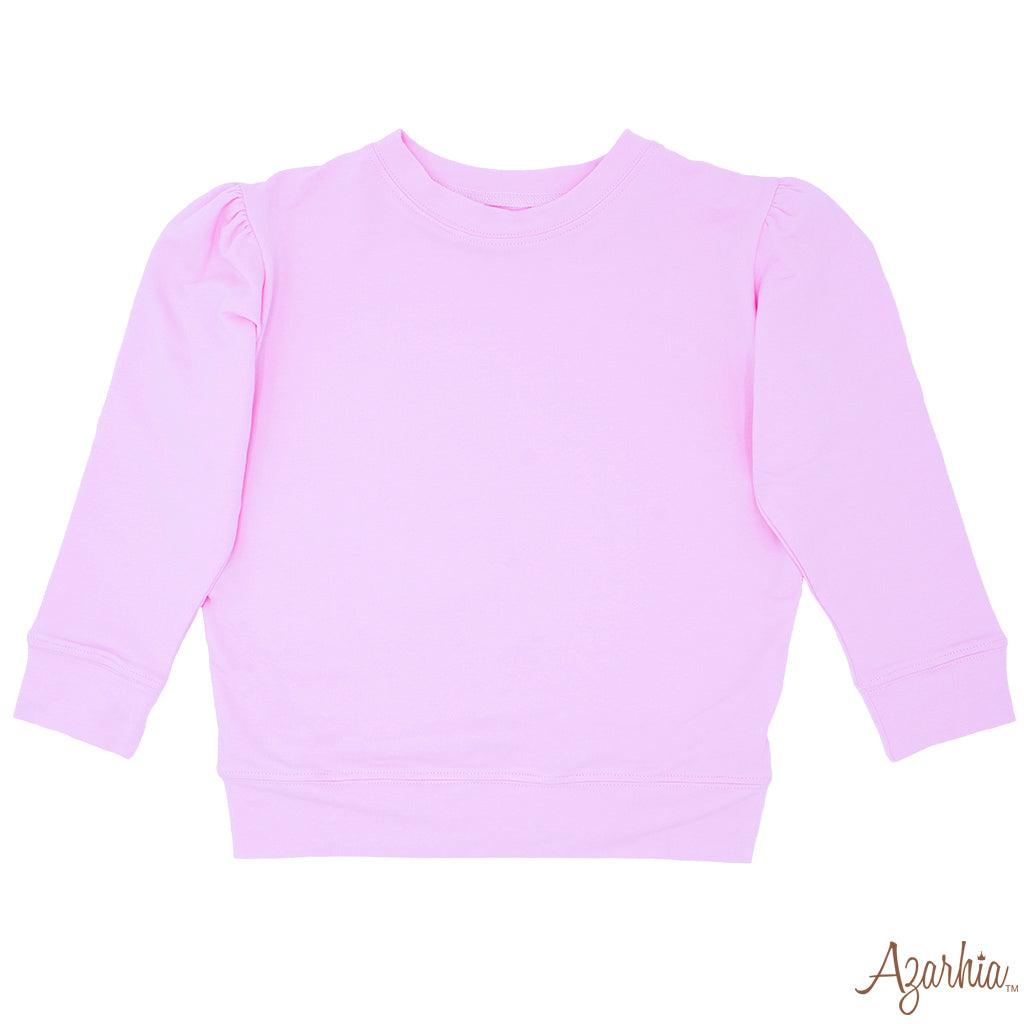 Pink french terry sweatshirt sale