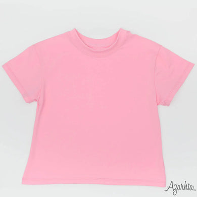 Girls Pink Boxy Tee