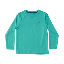 Load image into Gallery viewer, Kids Atlantis Green Performance L/S Shirt w/ Marlin