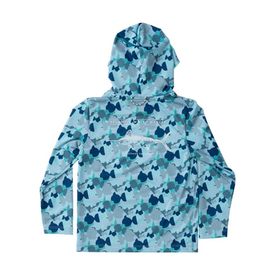 Kids Prodoh Fish Camo L/S Hoodie w/ Marlin