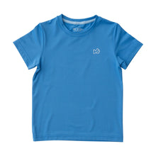 Load image into Gallery viewer, Kids Marina Blue Performance S/S Shirt w/ Fishing Boat